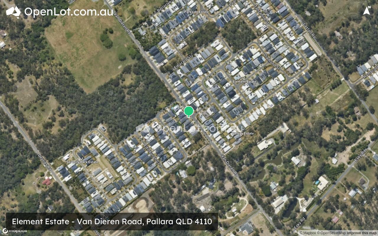Satellite image for Element Estate - Van Dieren Road, Pallara QLD 4110