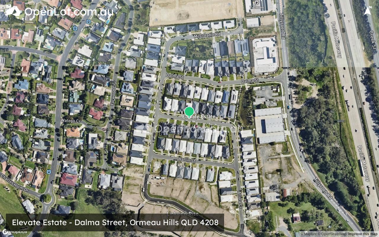 Satellite image for Elevate Estate - Dalma Street, Ormeau Hills QLD 4208