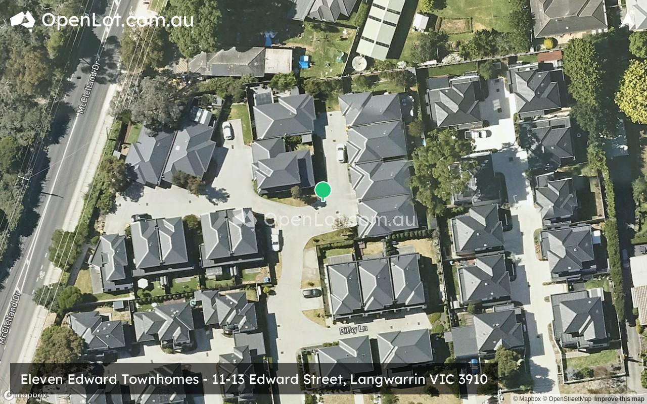 Satellite image for Eleven Edward Townhomes - 11-13 Edward Street, Langwarrin VIC 3910