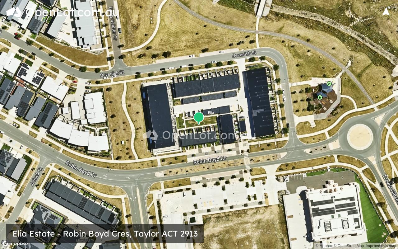 Satellite image for Elia Estate - Robin Boyd Cres, Taylor ACT 2913