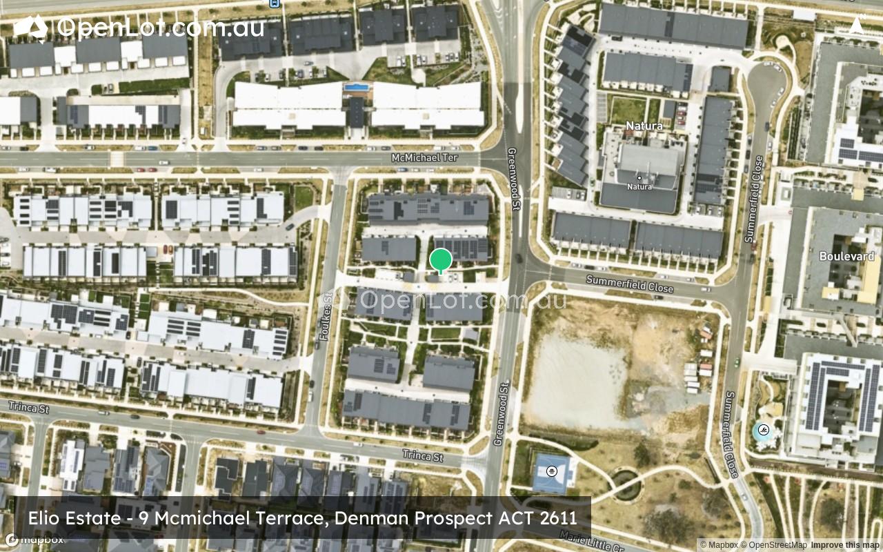 Satellite image for Elio Estate - 9 Mcmichael Terrace, Denman Prospect ACT 2611