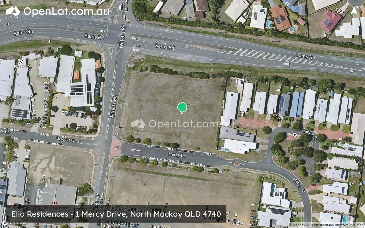Satellite image for Elio Residences - 1 Mercy Drive, North Mackay QLD 4740