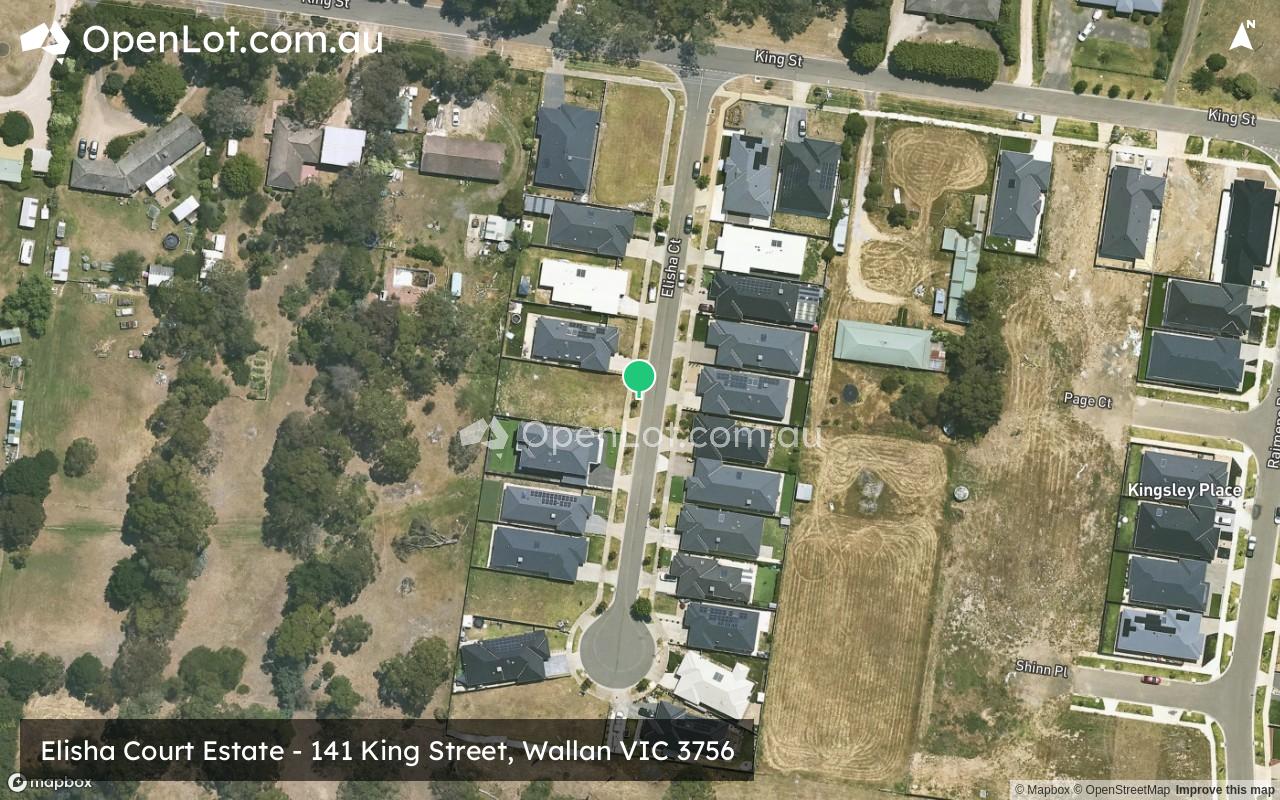 Satellite image for Elisha Court Estate - 141 King Street, Wallan VIC 3756