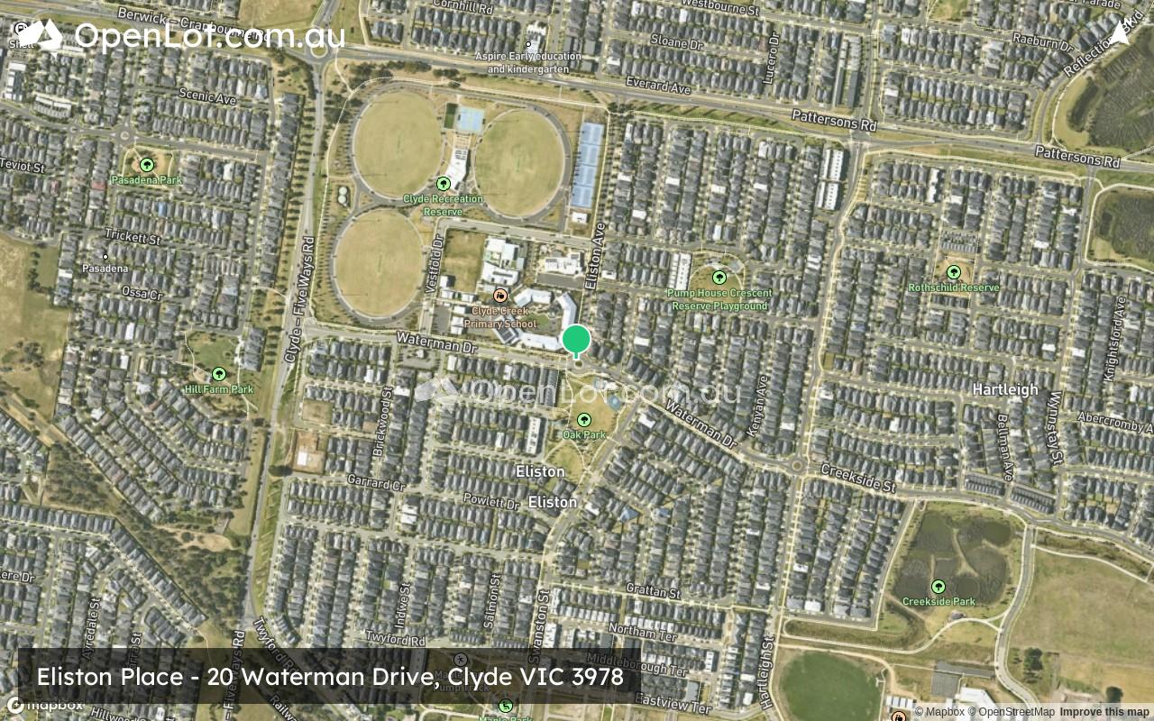 Satellite image for Eliston Place - 20 Waterman Drive, Clyde VIC 3978