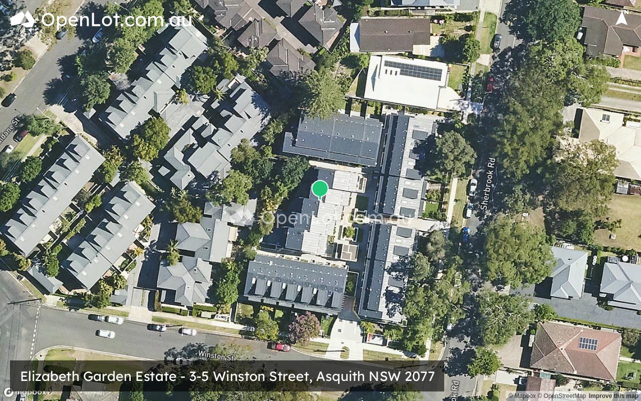 Satellite image for Elizabeth Garden Estate - 3-5 Winston Street, Asquith NSW 2077
