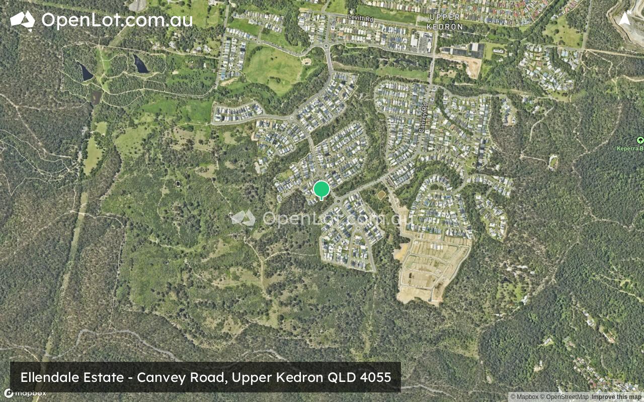 Satellite image for Ellendale Estate - Canvey Road, Upper Kedron QLD 4055