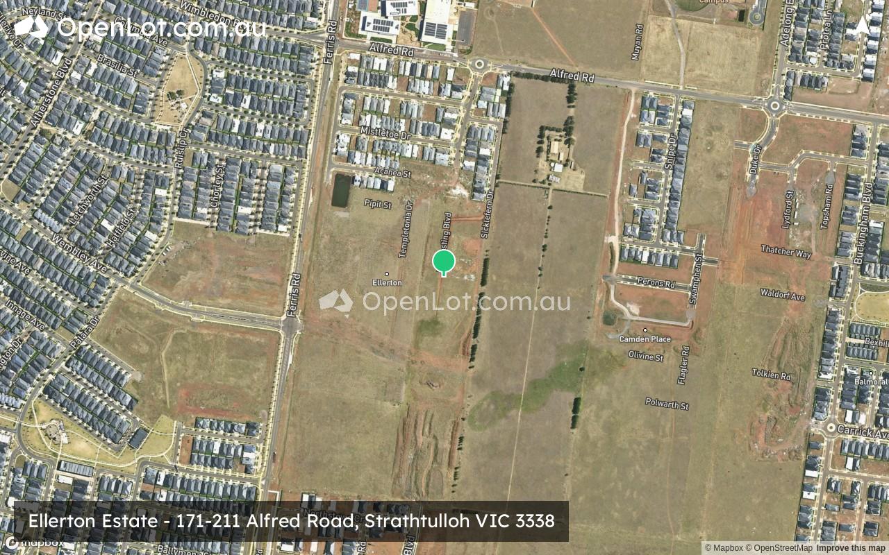 Satellite image for Ellerton Estate - 171-211 Alfred Road, Strathtulloh VIC 3338