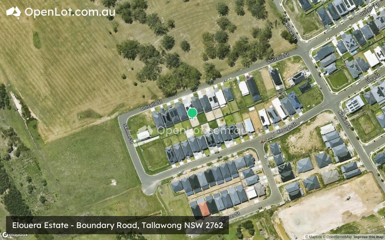 Satellite image for Elouera Estate - Boundary Road, Tallawong NSW 2762