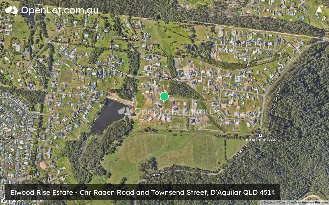 Satellite image for Elwood Rise Estate - Cnr Raaen Road and Townsend Street, D'Aguilar QLD 4514