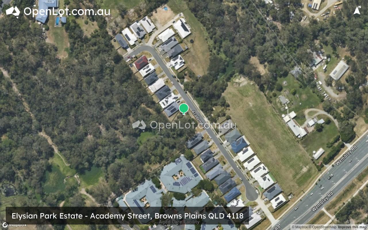 Satellite image for Elysian Park Estate - Academy Street, Browns Plains QLD 4118