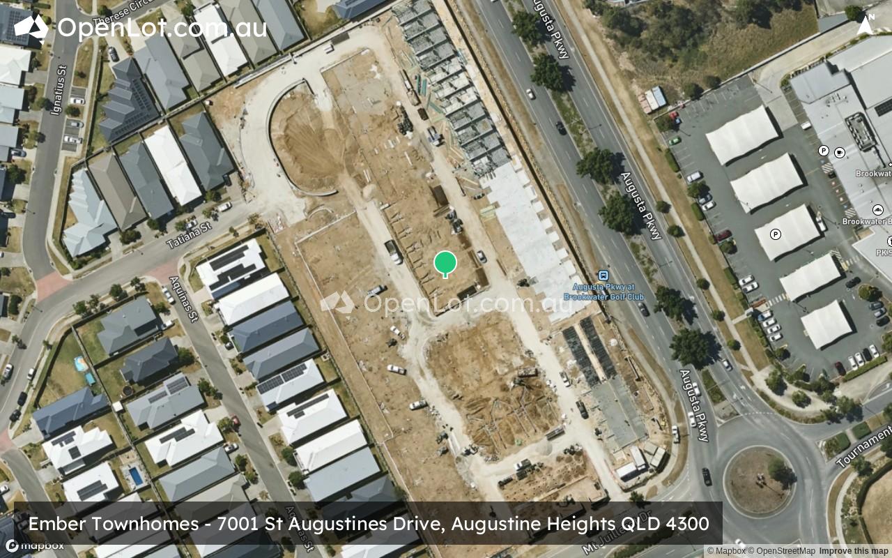 Satellite image for Ember Townhomes - 7001 St Augustines Drive, Augustine Heights QLD 4300