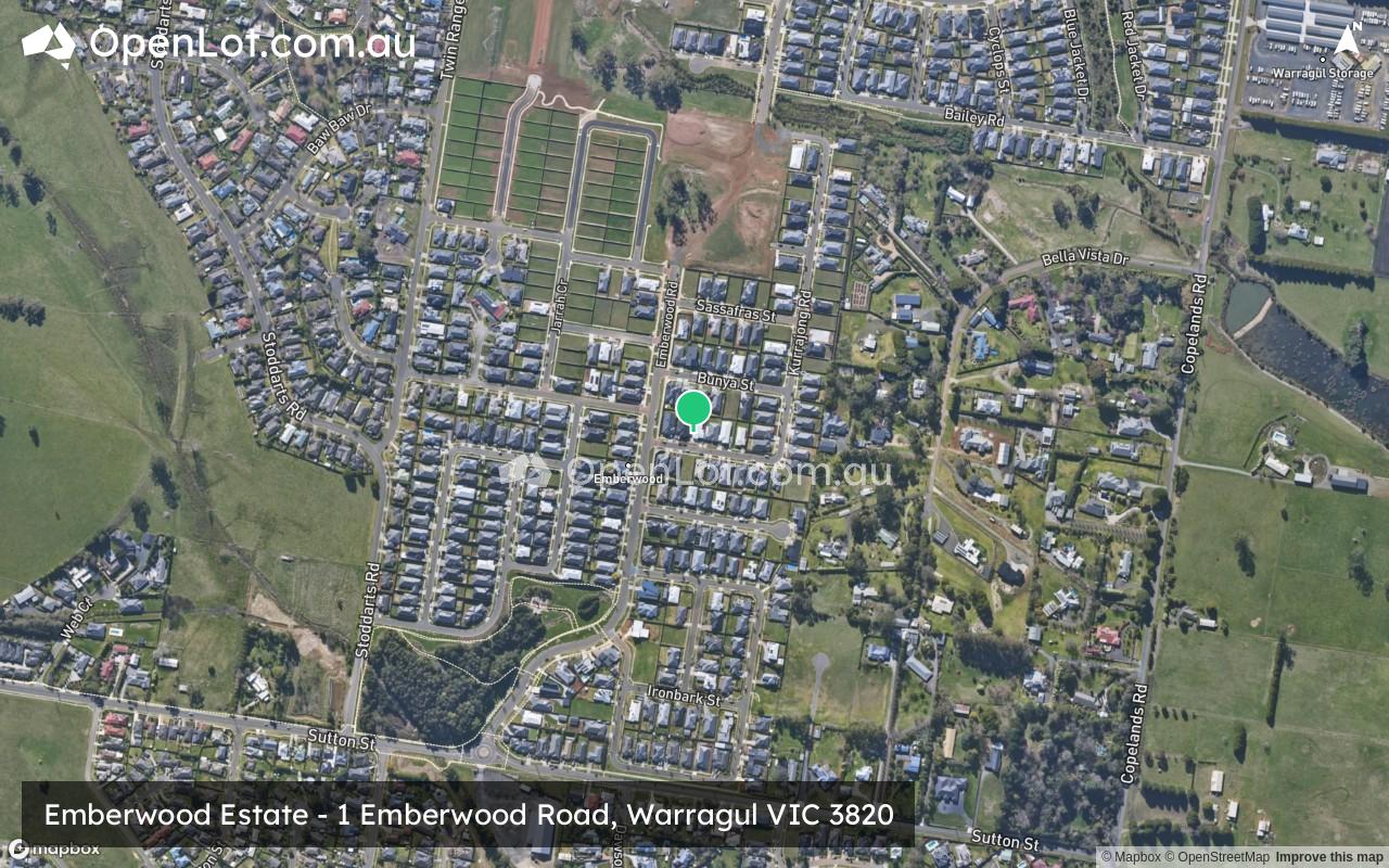 Satellite image for Emberwood Estate - 1 Emberwood Road, Warragul VIC 3820
