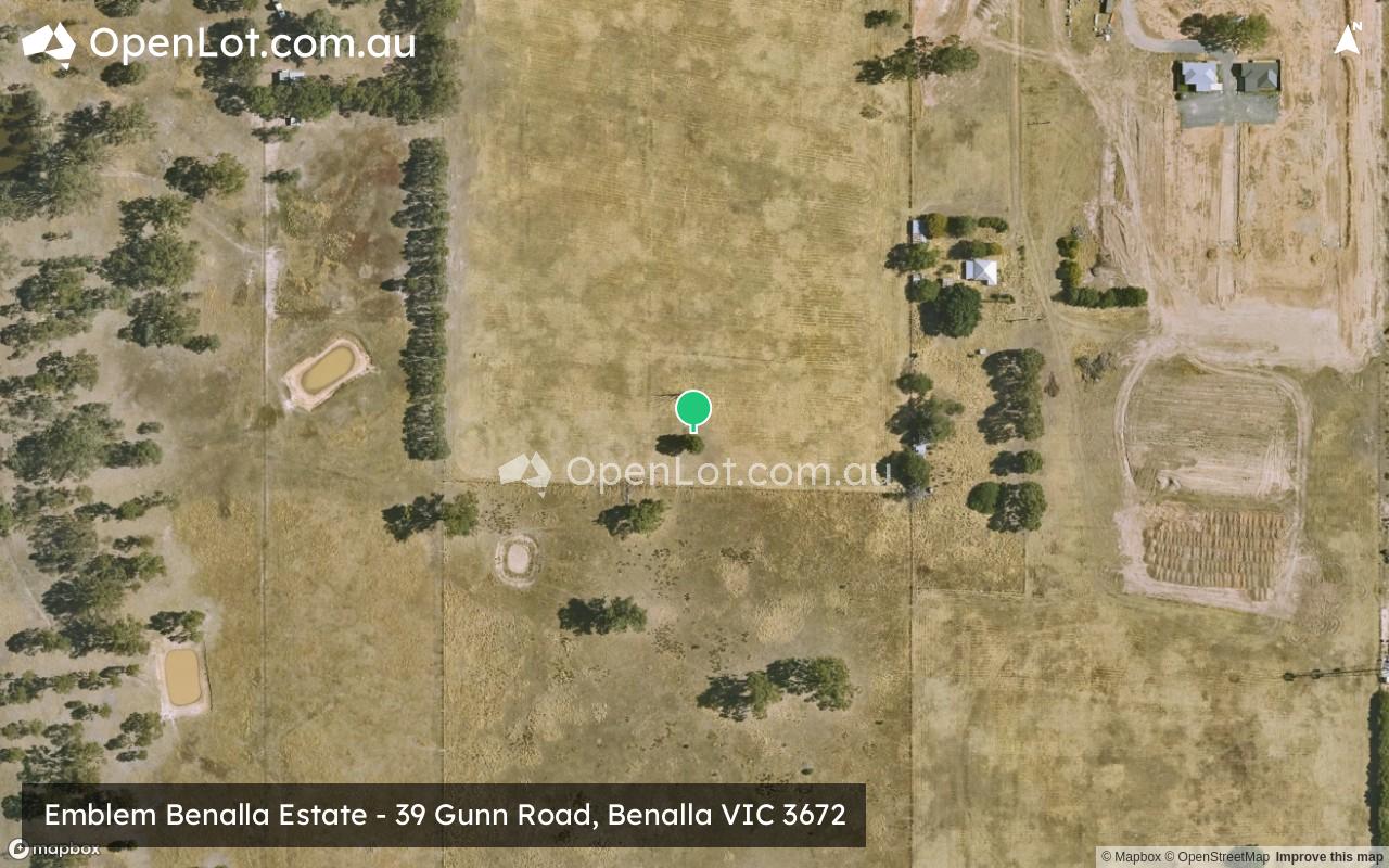 Satellite image for Emblem Benalla Estate - 39 Gunn Road, Benalla VIC 3672