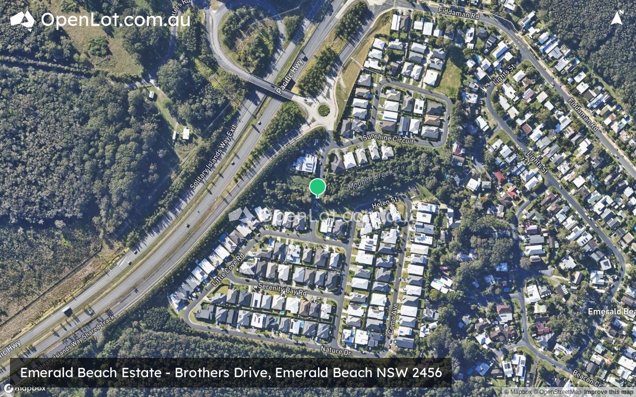 Satellite image for Emerald Beach Estate - Brothers Drive, Emerald Beach NSW 2456