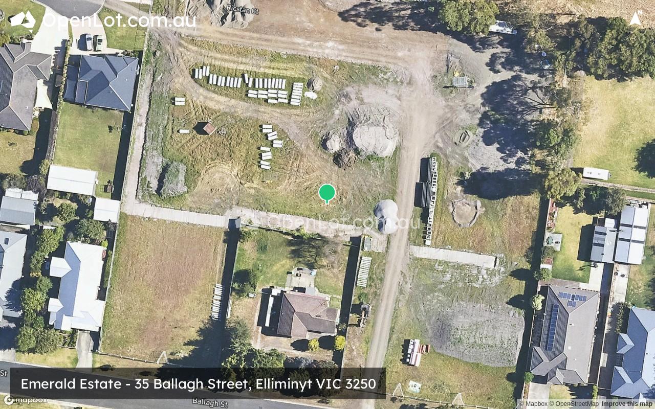 Satellite image for Emerald Estate - 35 Ballagh Street, Elliminyt VIC 3250