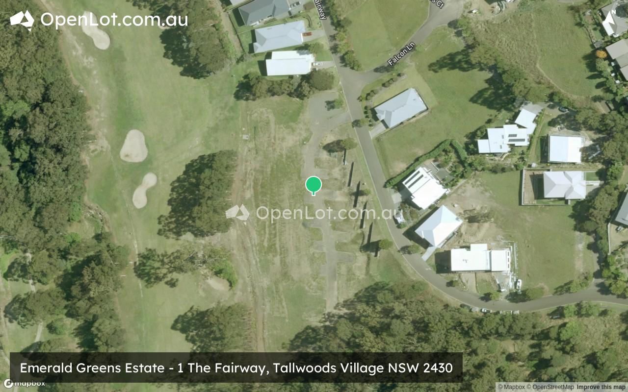 Satellite image for Emerald Greens Estate - 1 The Fairway, Tallwoods Village NSW 2430
