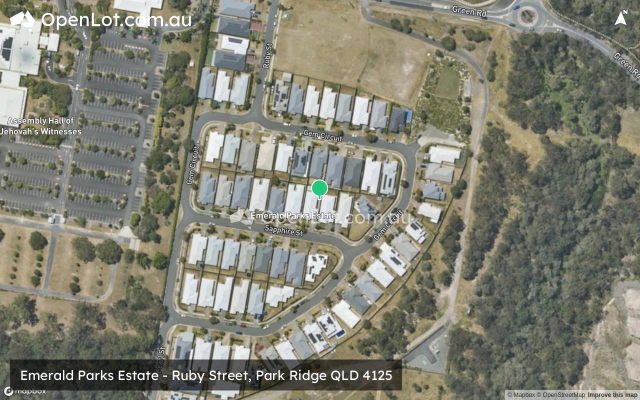 Satellite image for Emerald Parks Estate - Ruby Street, Park Ridge QLD 4125