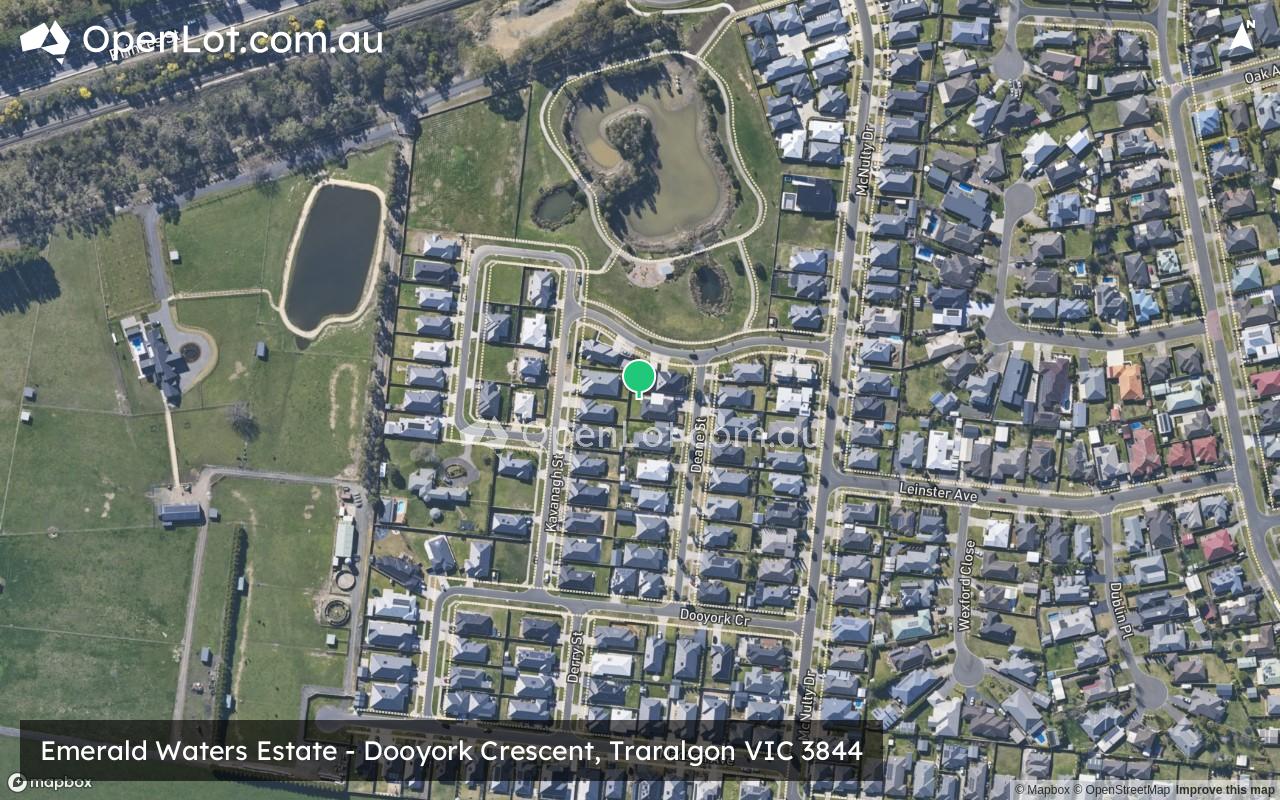 Satellite image for Emerald Waters Estate - Dooyork Crescent, Traralgon VIC 3844