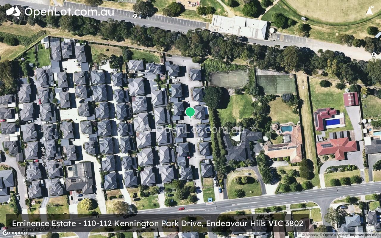 Satellite image for Eminence Estate - 110-112 Kennington Park Drive, Endeavour Hills VIC 3802