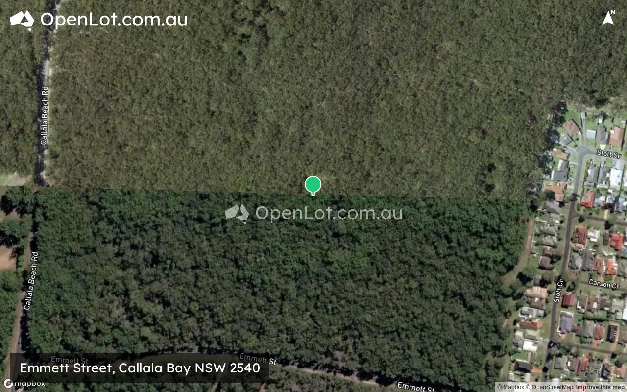 Satellite image for Emmett Street, Callala Bay NSW 2540