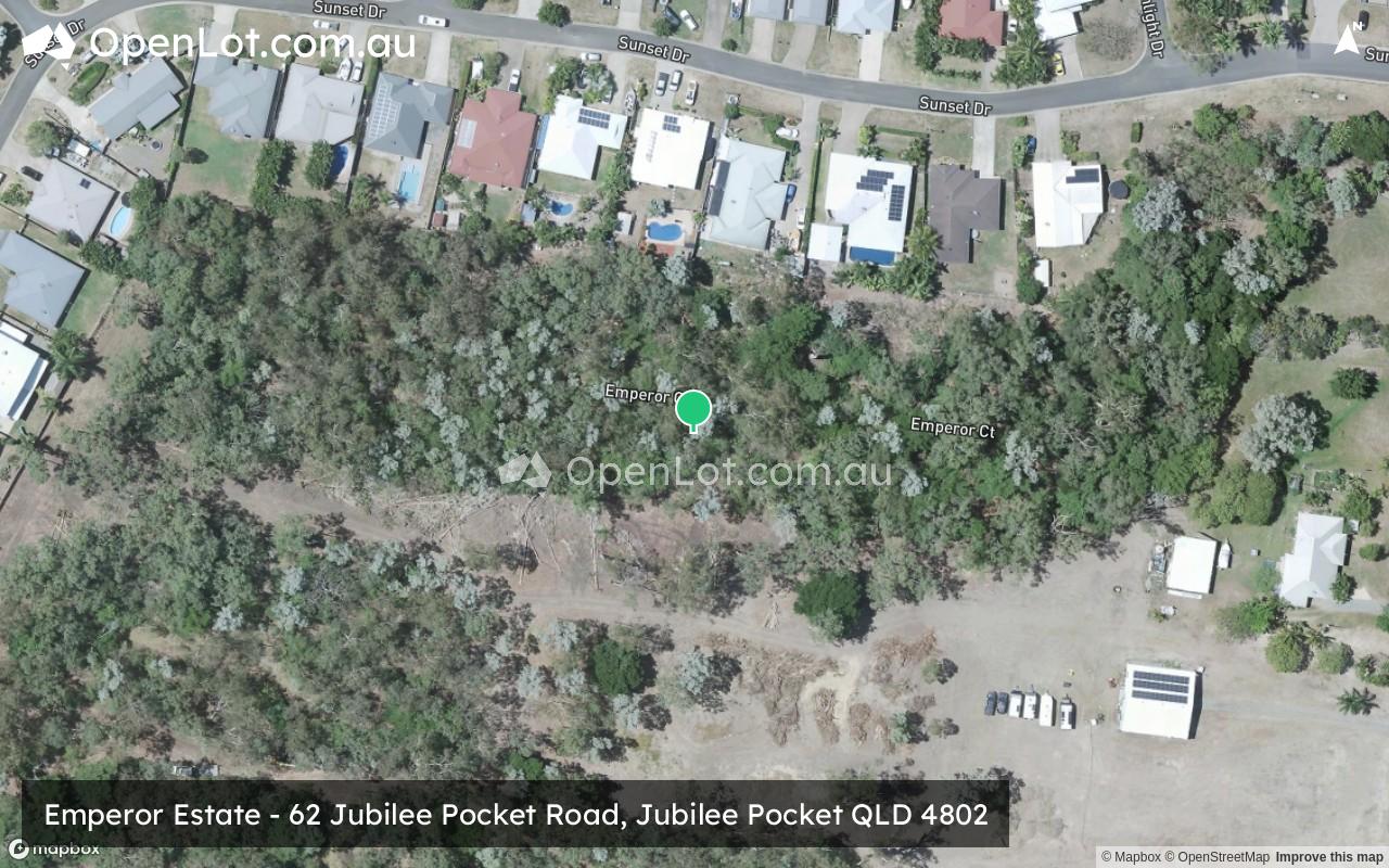Satellite image for Emperor Estate - 62 Jubilee Pocket Road, Jubilee Pocket QLD 4802