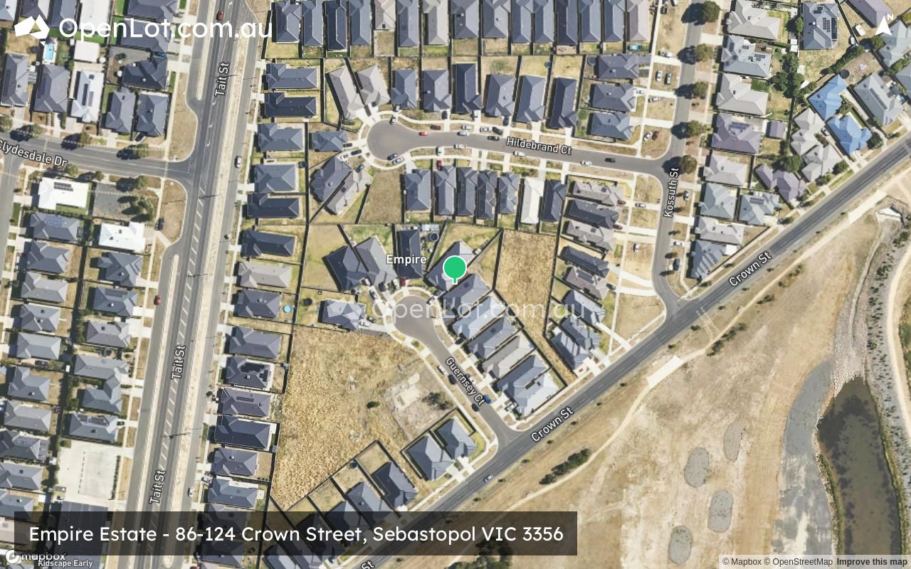 Satellite image for Empire Estate - 86-124 Crown Street, Sebastopol VIC 3356