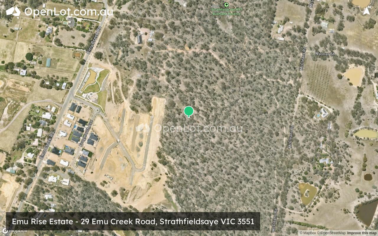 Satellite image for Emu Rise Estate - 29 Emu Creek Road, Strathfieldsaye VIC 3551