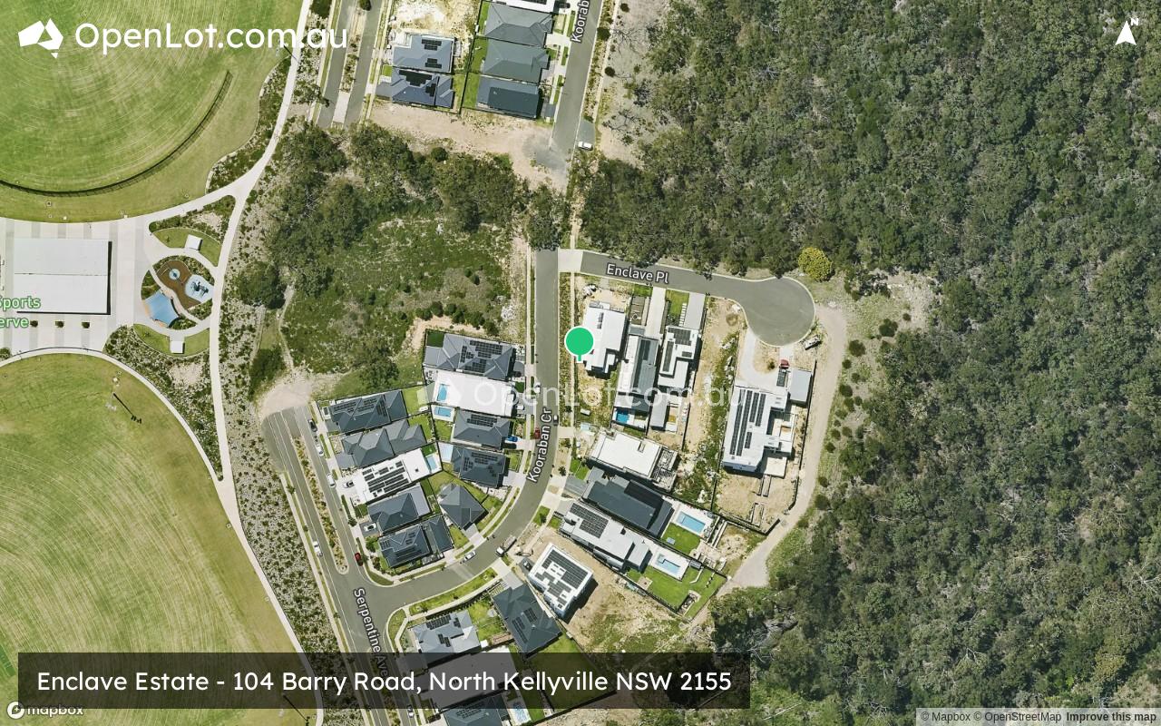 Satellite image for Enclave Estate - 104 Barry Road, North Kellyville NSW 2155