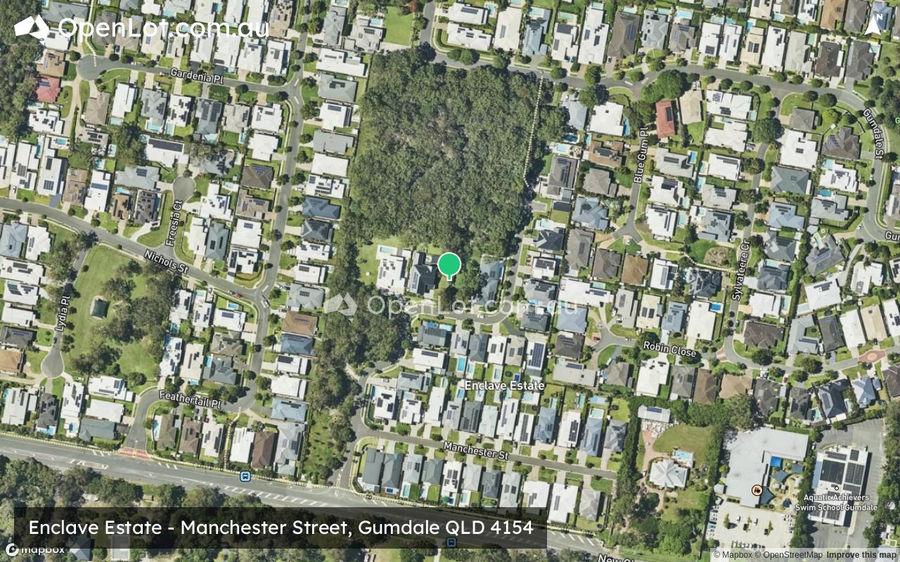 Satellite image for Enclave Estate - Manchester Street, Gumdale QLD 4154