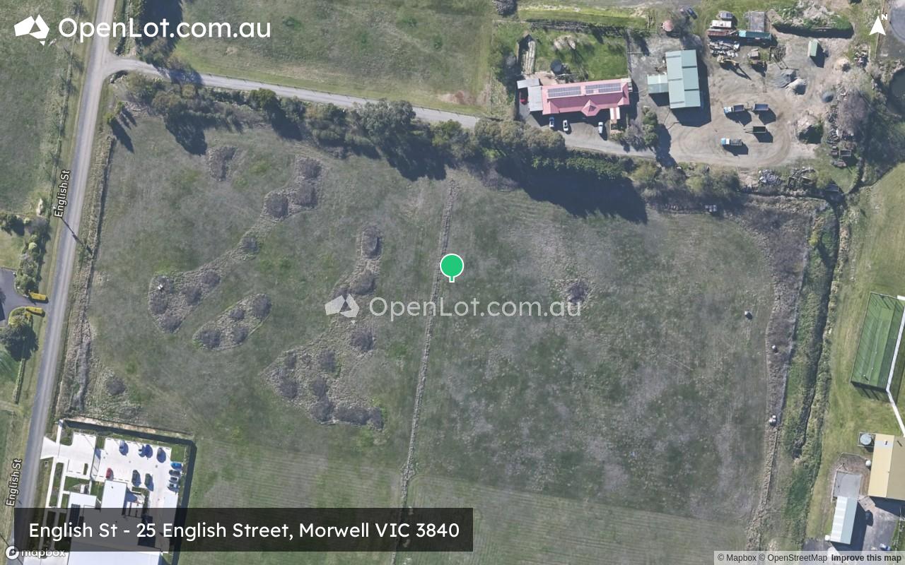 Satellite image for English St - 25 English Street, Morwell VIC 3840