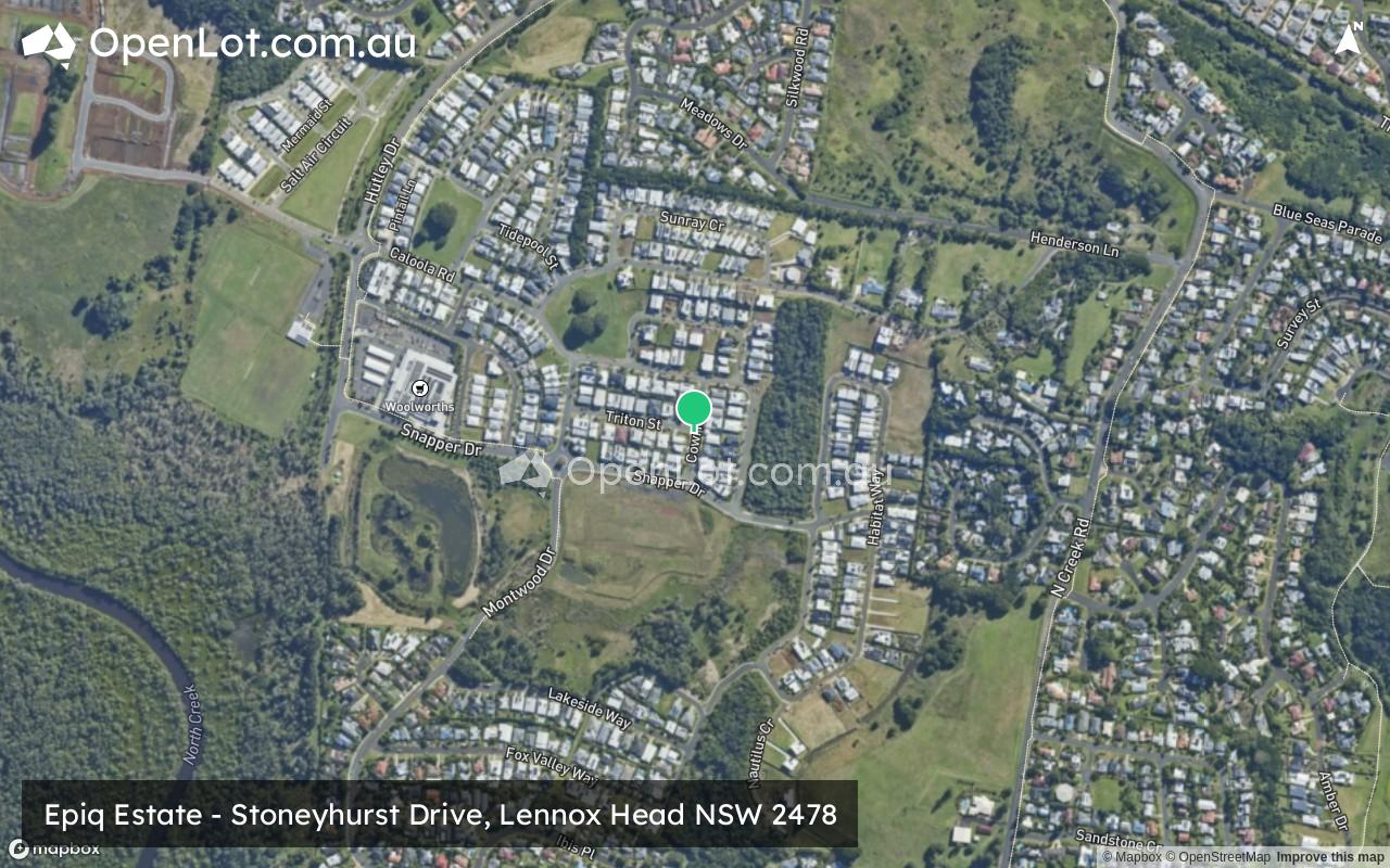 Satellite image for Epiq Estate - Stoneyhurst Drive, Lennox Head NSW 2478