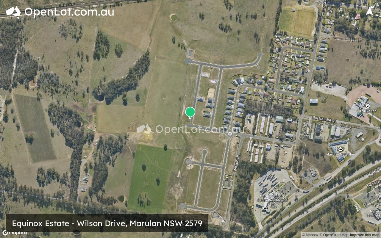 Satellite image for Equinox Estate - Wilson Drive, Marulan NSW 2579