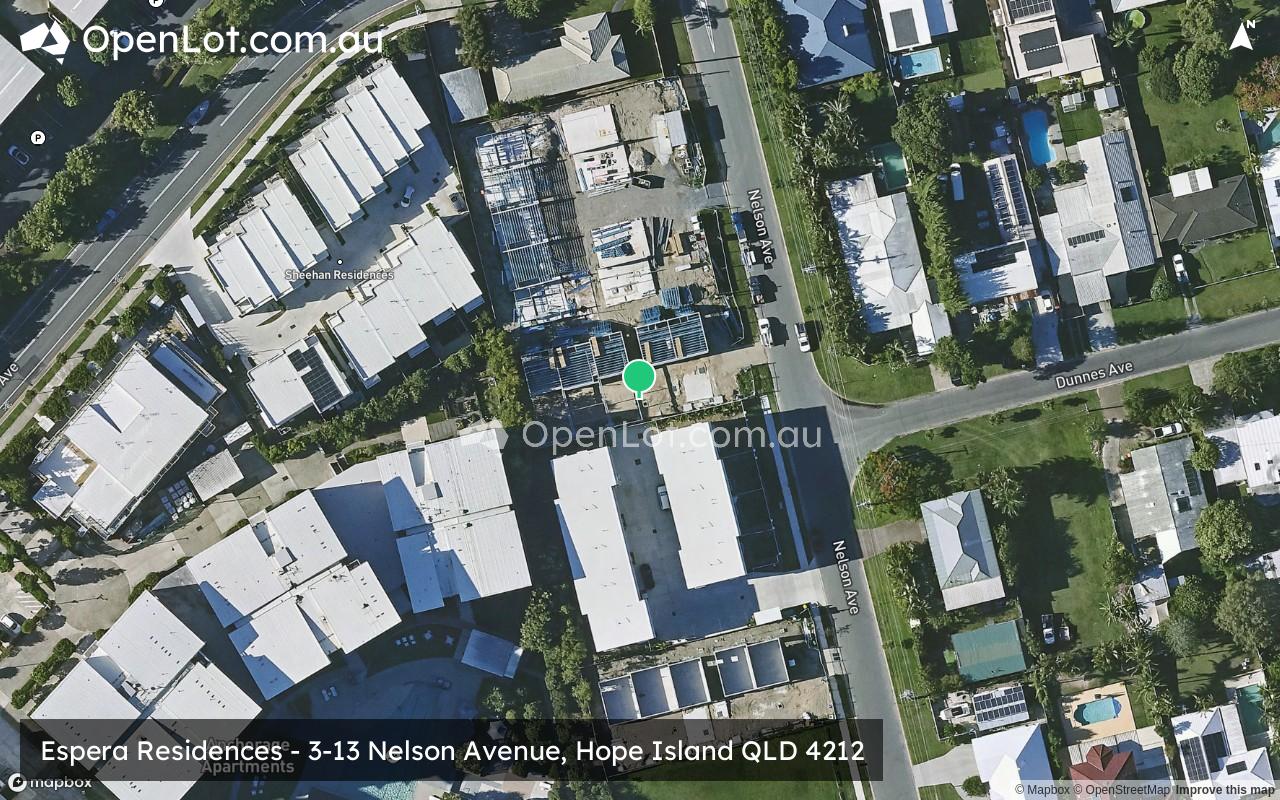 Satellite image for Espera Residences - 3-13 Nelson Avenue, Hope Island QLD 4212