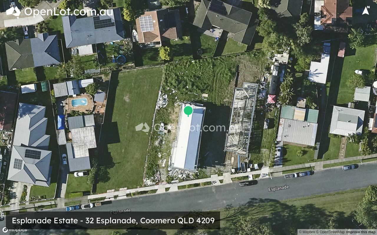 Satellite image for Esplanade Estate - 32 Esplanade, Coomera QLD 4209
