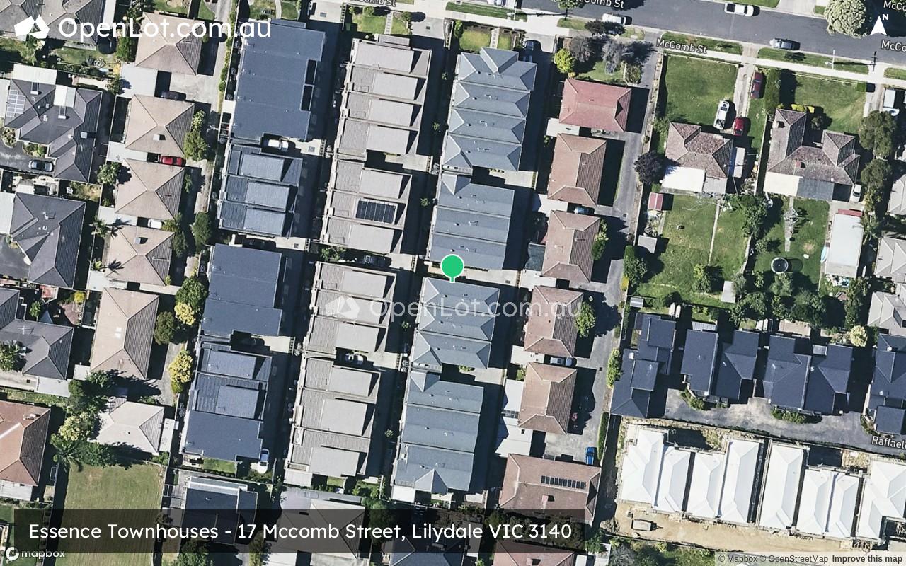Satellite image for Essence Townhouses - 17 Mccomb Street, Lilydale VIC 3140