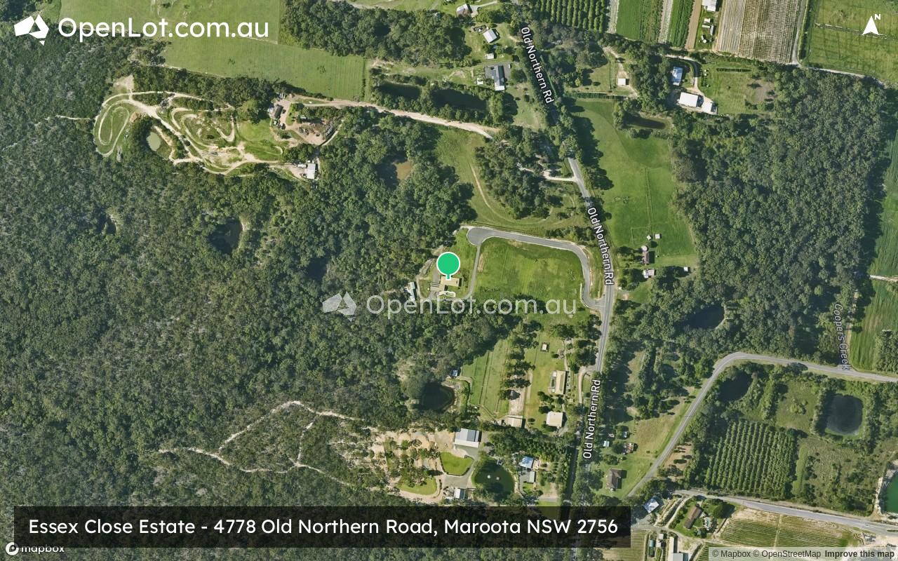 Satellite image for Essex Close Estate - 4778 Old Northern Road, Maroota NSW 2756