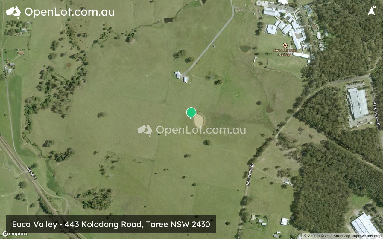 Satellite image for Euca Valley - 443 Kolodong Road, Taree NSW 2430