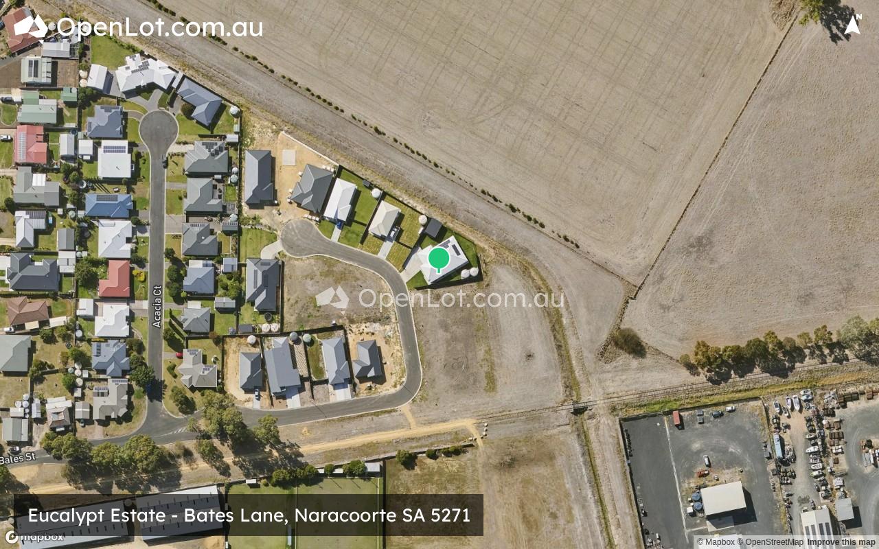 Satellite image for Eucalypt Estate - Bates Lane, Naracoorte SA 5271