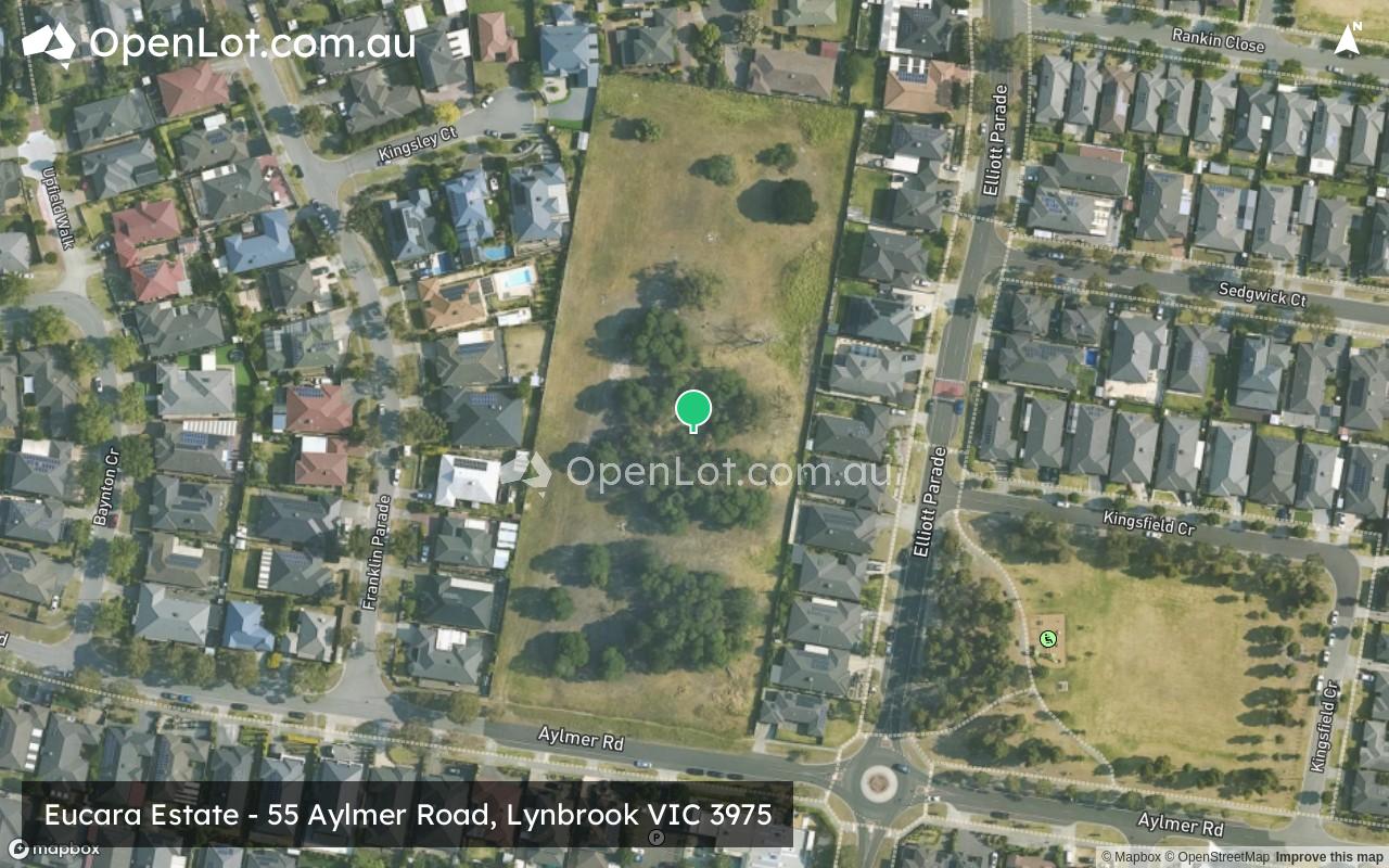 Satellite image for Eucara Estate - 55 Aylmer Road, Lynbrook VIC 3975