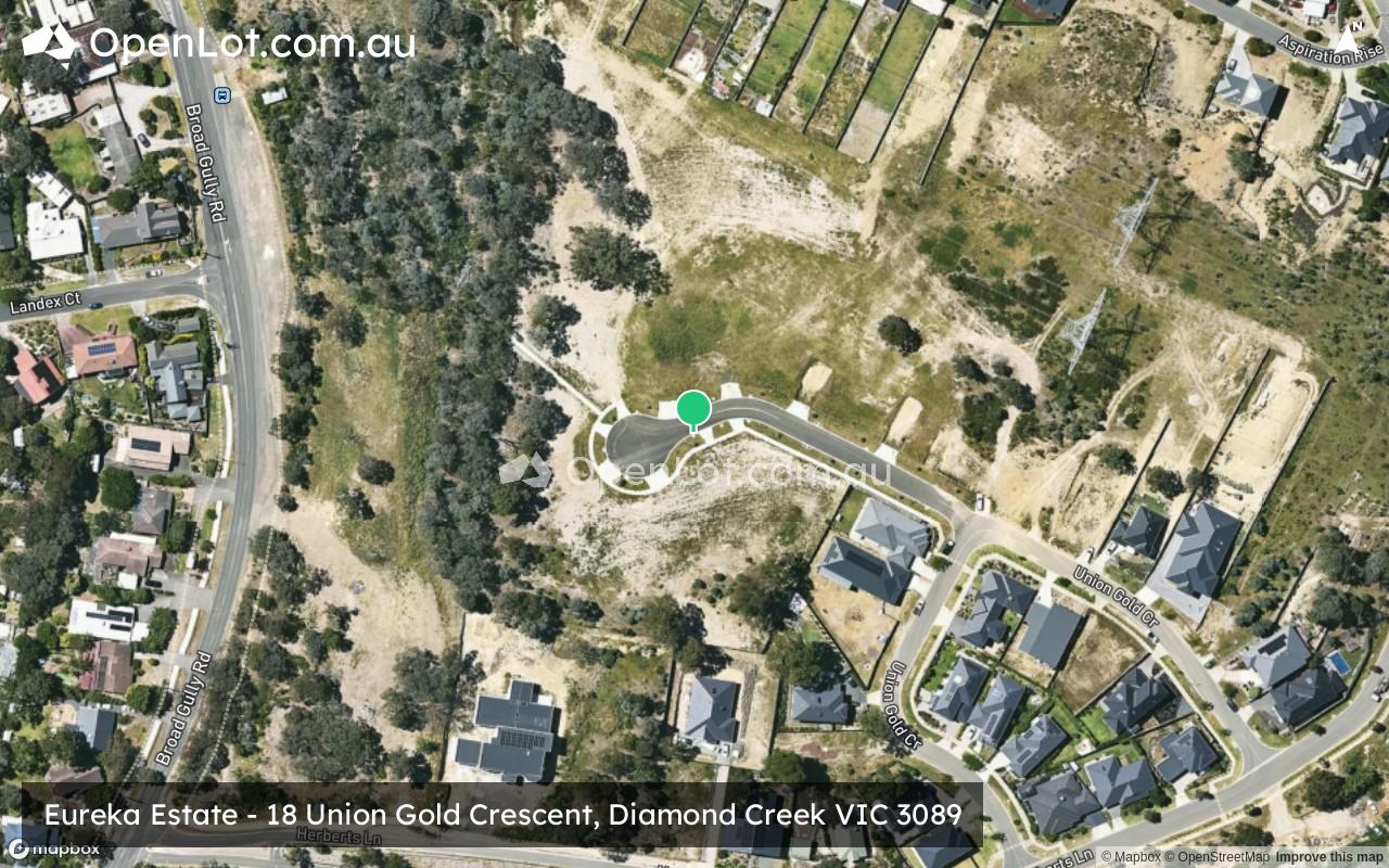 Satellite image for Eureka Estate - 18 Union Gold Crescent, Diamond Creek VIC 3089