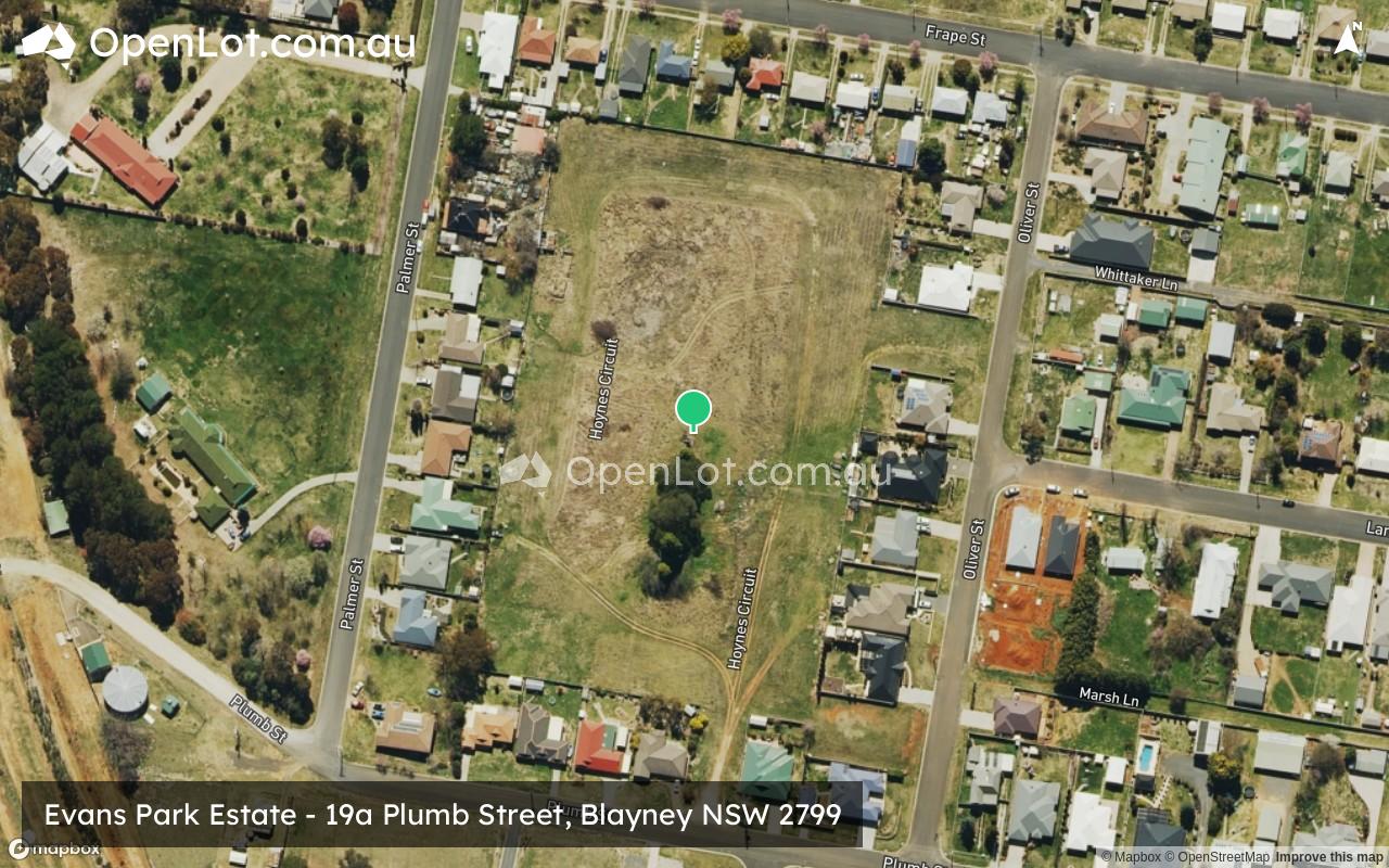 Satellite image for Evans Park Estate - 19a Plumb Street, Blayney NSW 2799