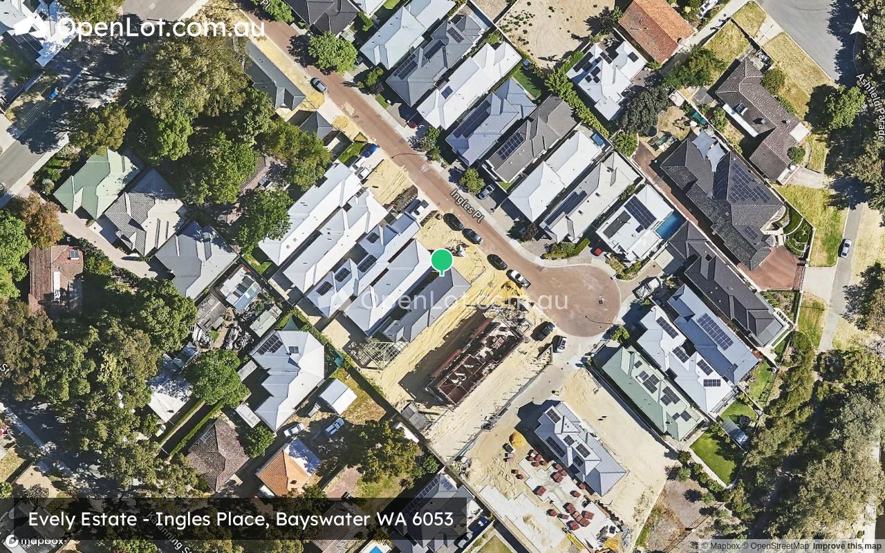Satellite image for Evely Estate - Ingles Place, Bayswater WA 6053