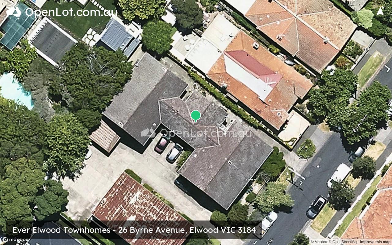 Satellite image for Ever Elwood Townhomes - 26 Byrne Avenue, Elwood VIC 3184