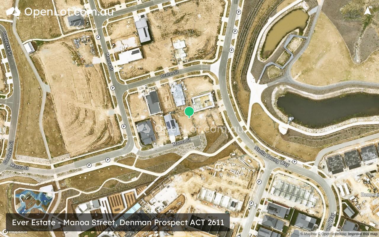 Satellite image for Ever Estate - Manoa Street, Denman Prospect ACT 2611