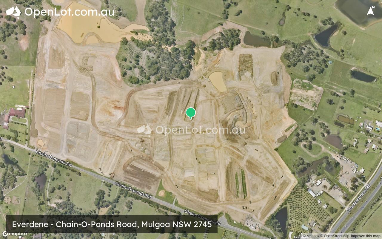 Satellite image for Everdene Estate - Chain-O-Ponds Road, Mulgoa NSW 2745