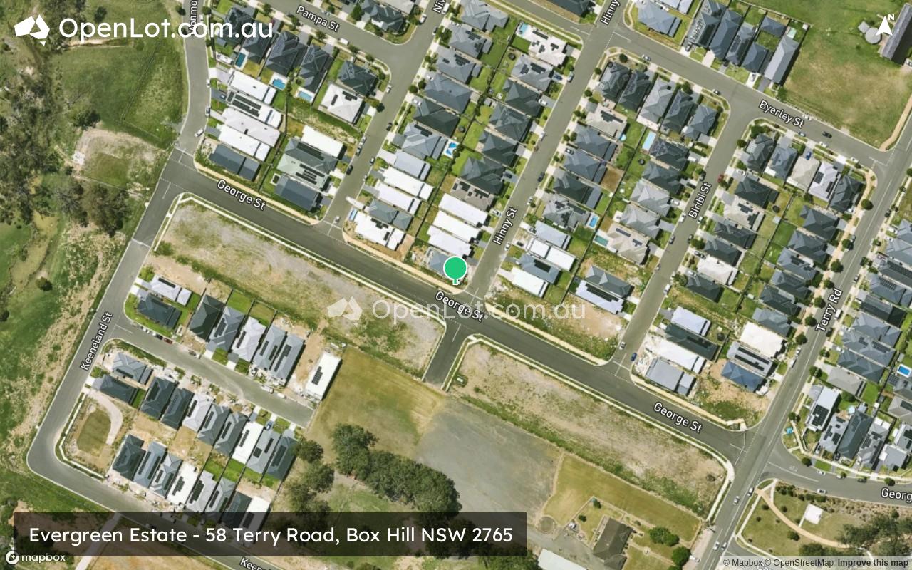 Satellite image for Evergreen Estate - 58 Terry Road, Box Hill NSW 2765
