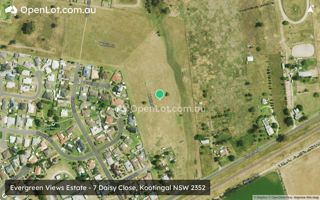 Satellite image for Evergreen Views Estate - 7 Daisy Close, Kootingal NSW 2352