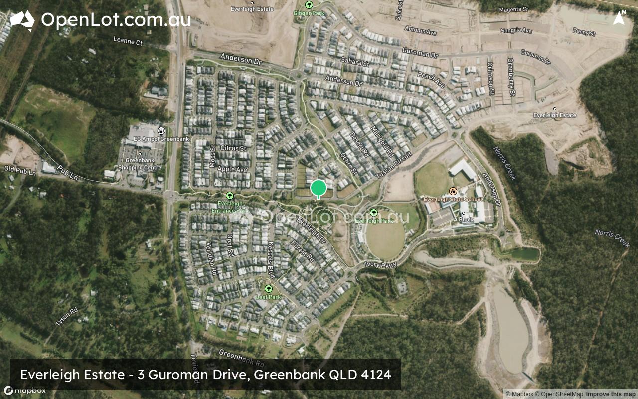 Satellite image for Everleigh Estate - 3 Guroman Drive, Greenbank QLD 4124
