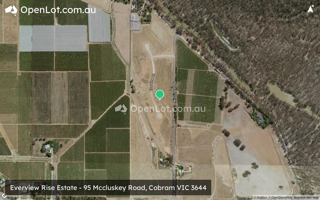 Satellite image for Everview Rise Estate - 95 Mccluskey Road, Cobram VIC 3644