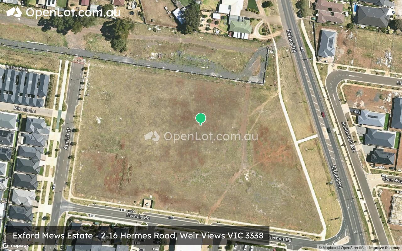 Satellite image for Exford Mews Estate - 2-16 Hermes Road, Weir Views VIC 3338